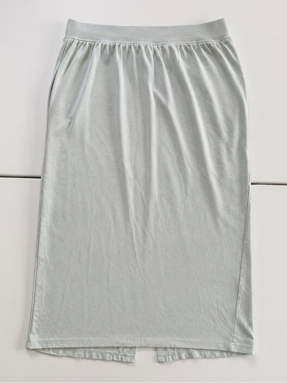 #4 Women’s Light blue jersey Pencil Skirt - Casual Comfort